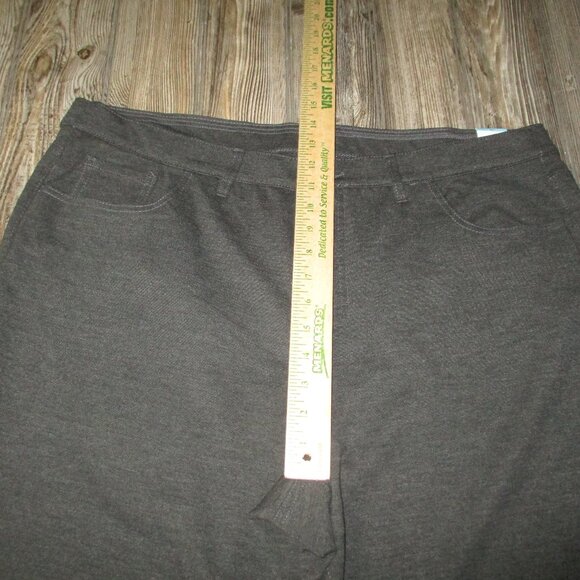 Erika NWT Women's Plus Size 20W Dark Gray Pants Msre 40x29 Fall Office Casual - Picture 6 of 9